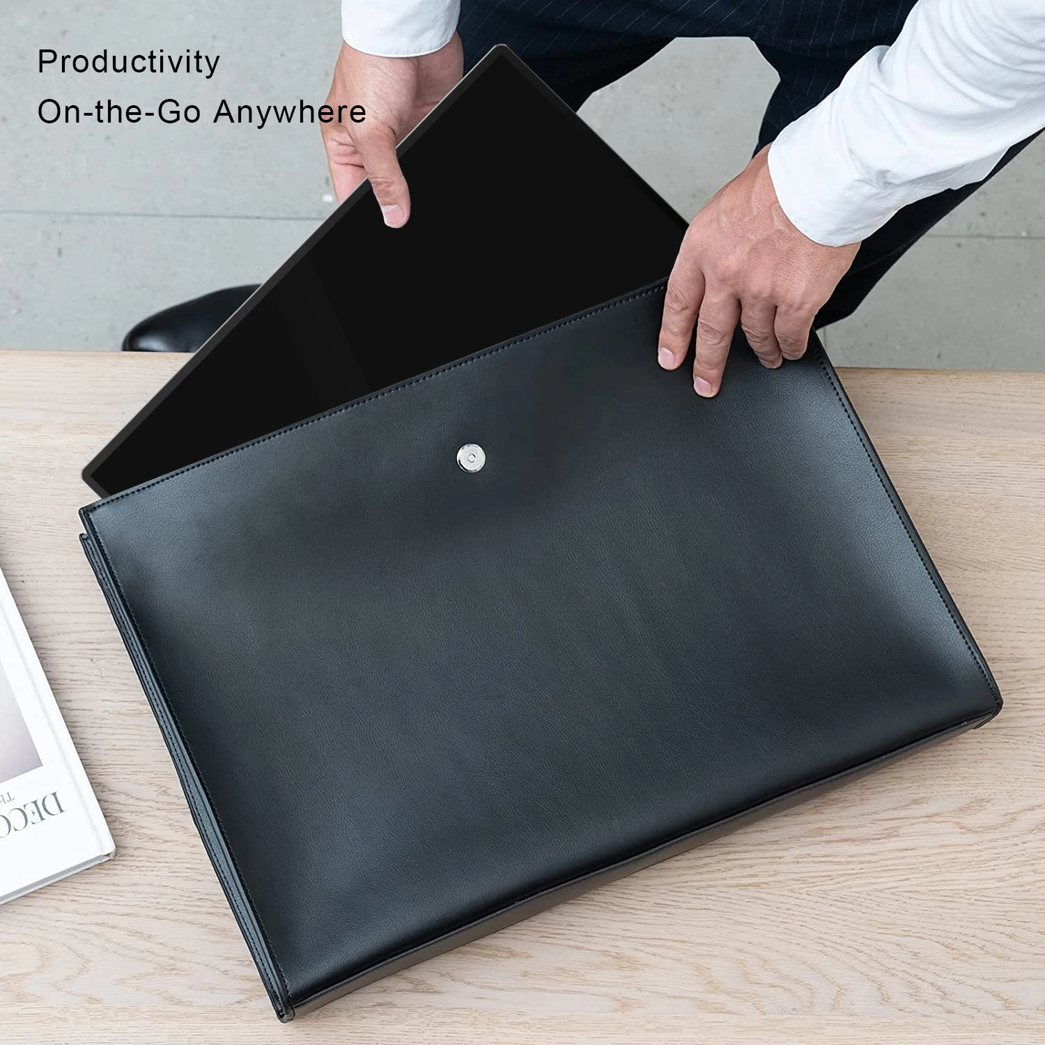 portable touch screen monitor 15.8 Inch IPS Full HD 1080P Screen with Speaker Second Dual Computer Display for MacBook Laptop PC