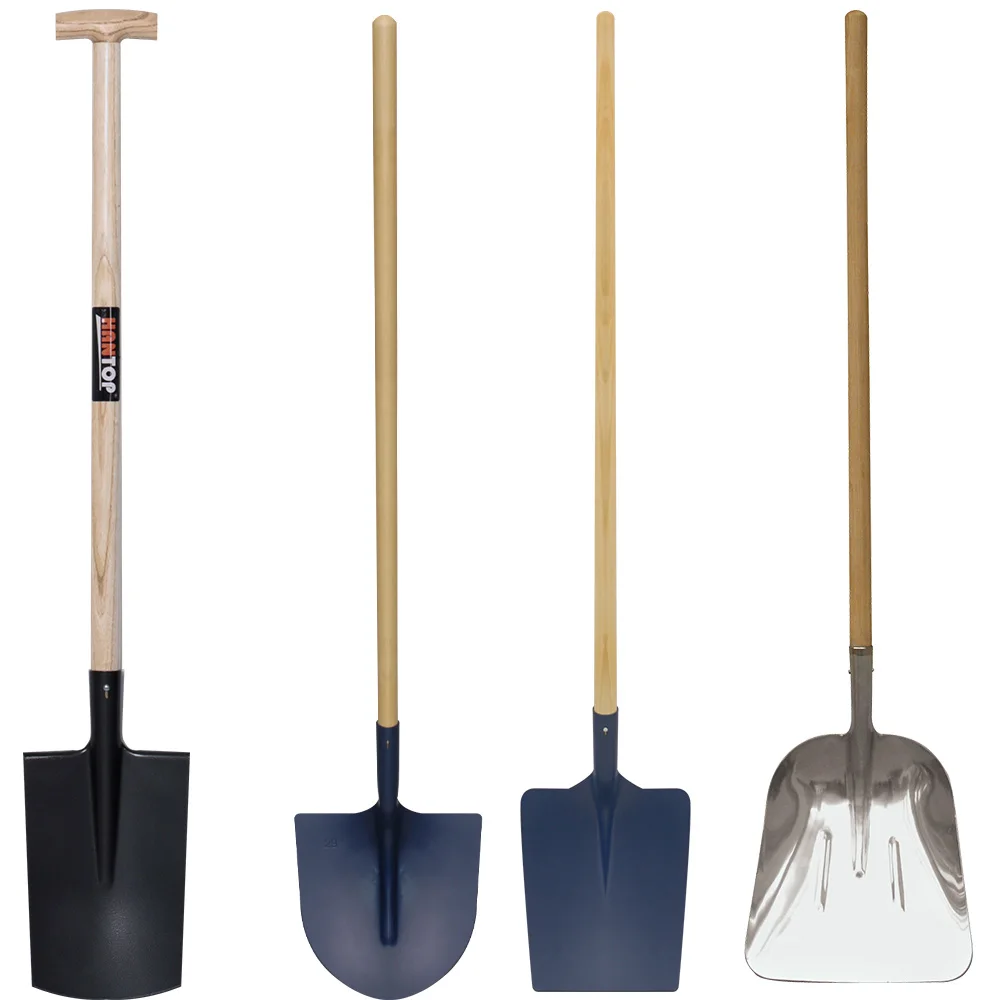 72319 Hantop French Type Spade 27cm 28cm 29cm  With Wooden  Handle  French Garden Shovel Factory
