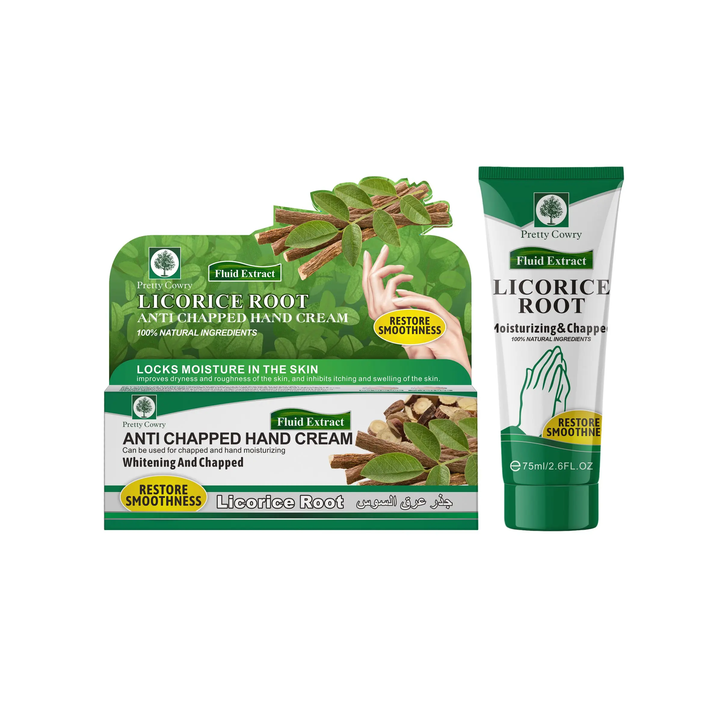 Индивидуальная торговая марка, мини натуральный органический лакричный отбеливающий увлажняющий крем для рук