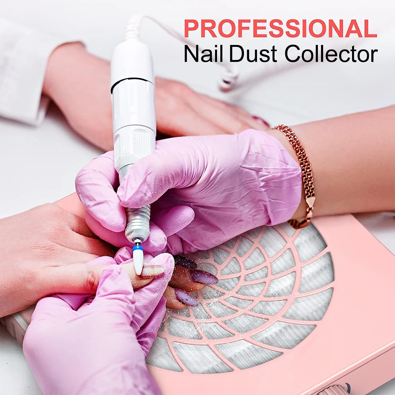 Strong Suction Nail Dust Collector Fan Excellent Heat Dissipation Performance New ABS Material Cleaner for Nails