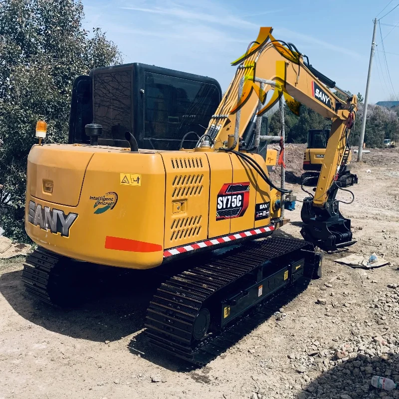 Second Hand Sany 75 Used Sany Sy75c Excavator 7-ton Used Excavator Sany Sy60c/75c/95c/135c/215c Good Condition