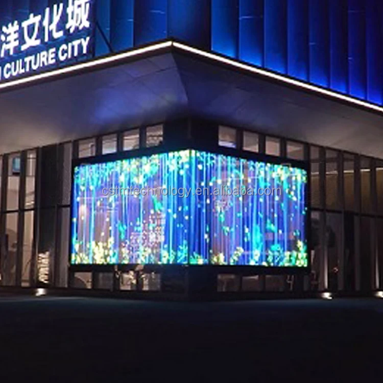 Led Laminated Glass Outdoor LED Photoelectric Glass Display Screen Tempered Glass