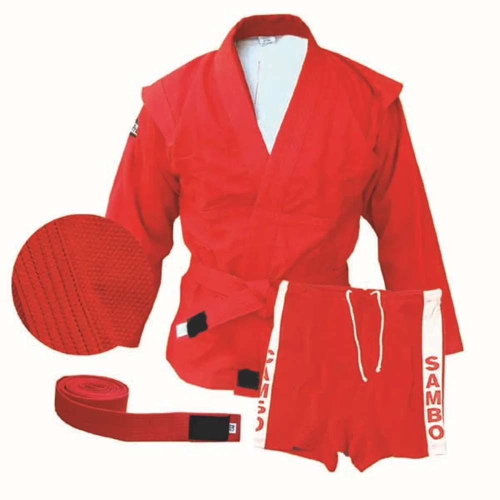 
Russian Sambo gi Chawla Fabric Jacket/Short/Belt Martial arts Uniform 