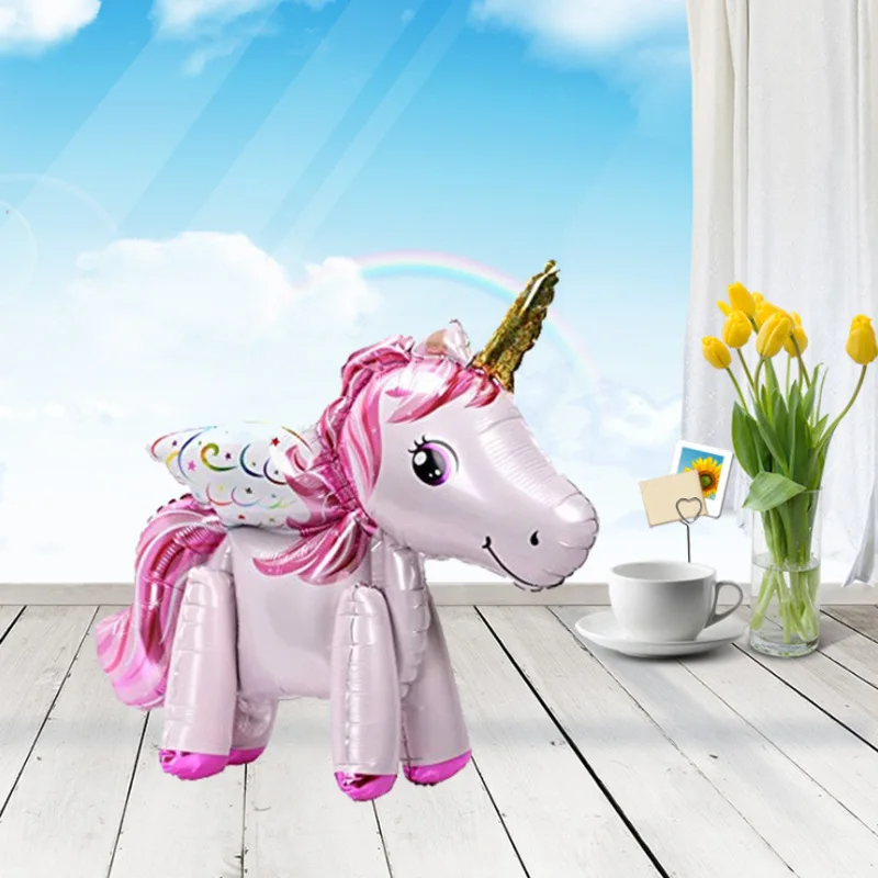 DJTSN 3D Balloons Walking Animal Balloons Aluminum Foil Balloons for Birthday Party Baby Shower Decoration Supplies