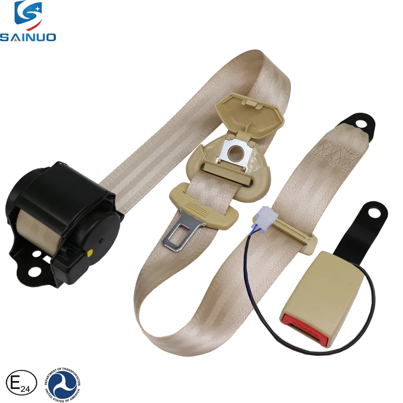 Blue Strap Seat Belt Alarm System ELR 3 Point Car Seatbelt  Auto Seat Belt Sensor