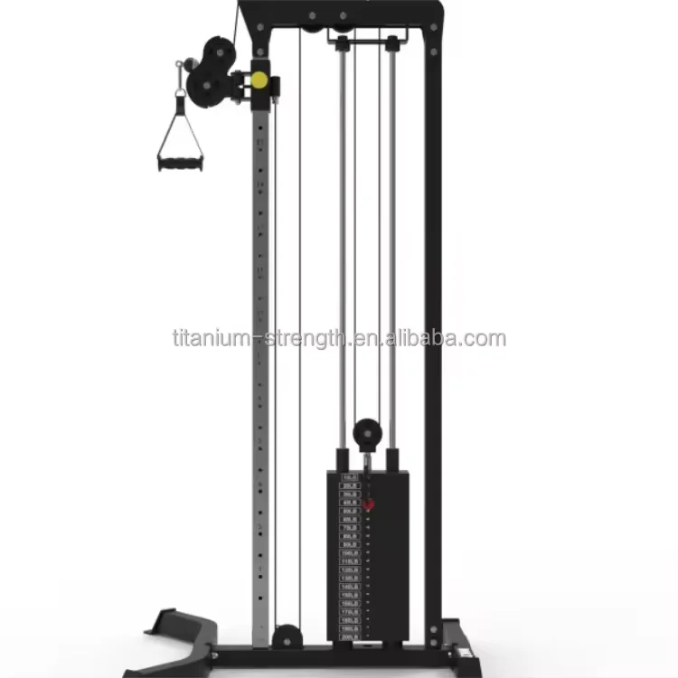 Professional Pin Loaded Gym Equipment Fitness Seated Lat Pulldown Machine