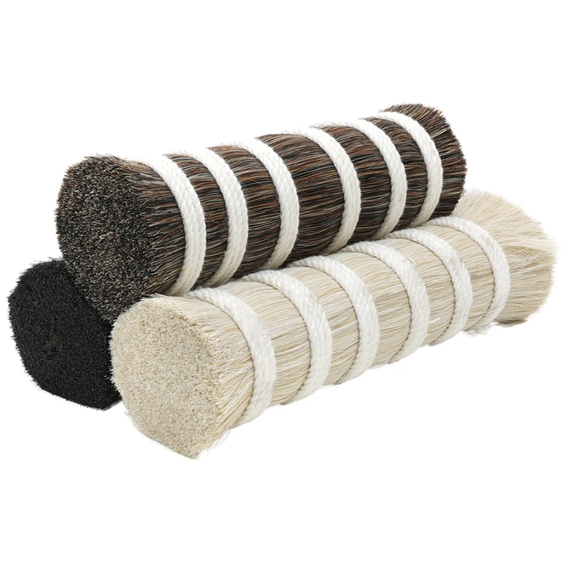 Factory Wholesale High Quality White/Black/Mixed/Light Grey Natural Horse Tail Hairs raw material for Brush