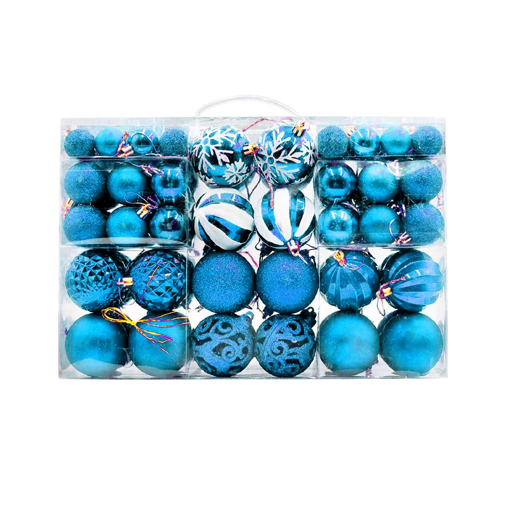 2022 Blue Christmas Ball Pendant Supply Christmas Decoration for Home New Year Gifts Navidad