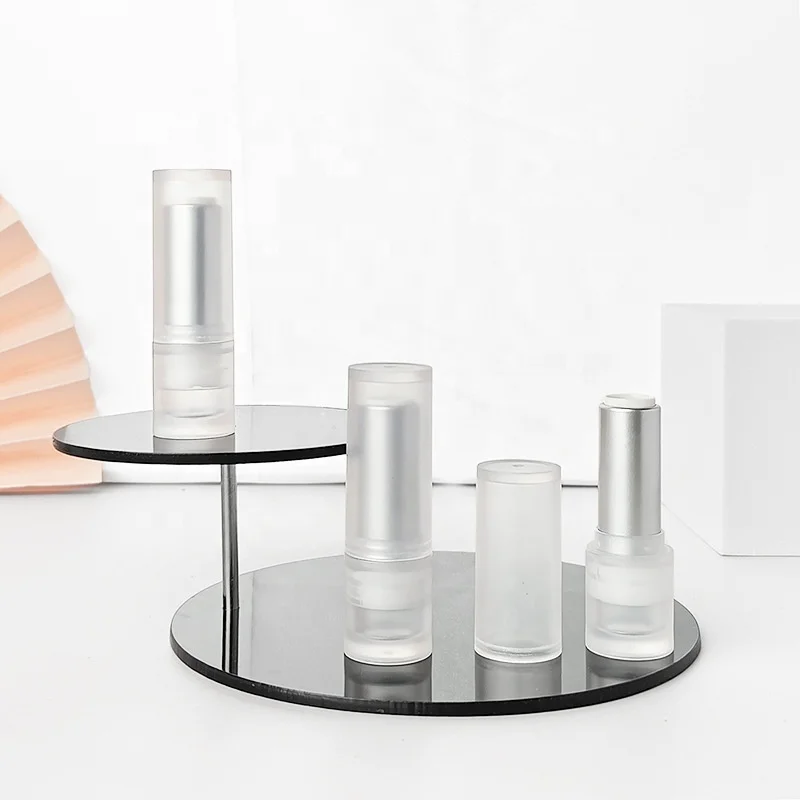 Manufacturer Wholesale Custom Colorful Pp Clear Mini Lip Balm Tube 5g Empty Plastic Lipstick Tube