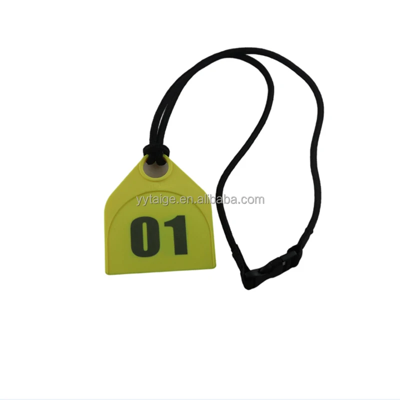 Farm Use Cattle Sheep Pig Livestock Neck Tag/Label Reusable Tag with String with 2 Sizes