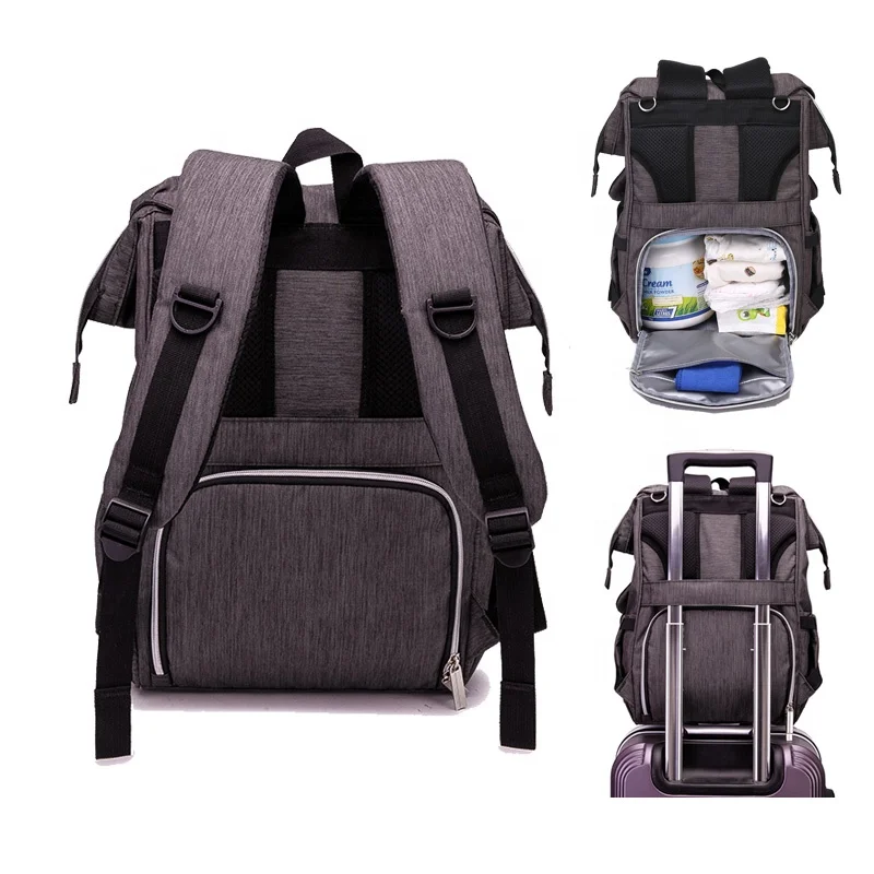 Drop Ship Baby Diaper Bag Backpack Baby Stroller Bags Dads Waterproof Knapsack Maternity Nursing Nappy USB Backpacks Travel Bags