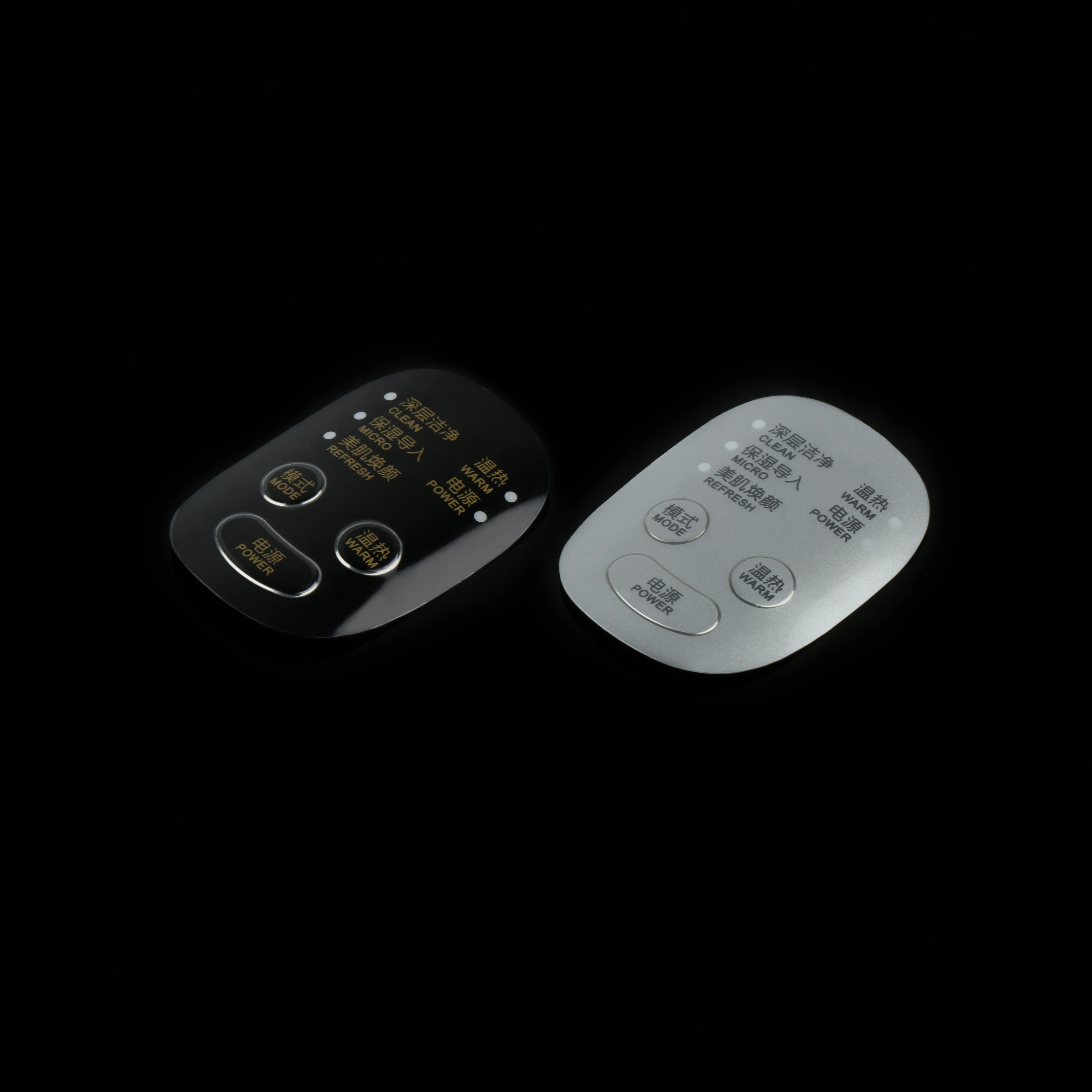 Decor plastic products injection in films IMD/IML control panel in mold decoration for Beauty Instrument