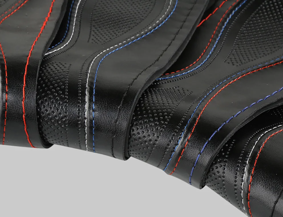 SF185 Sports Style Hand Sew Steering Wheel Cover