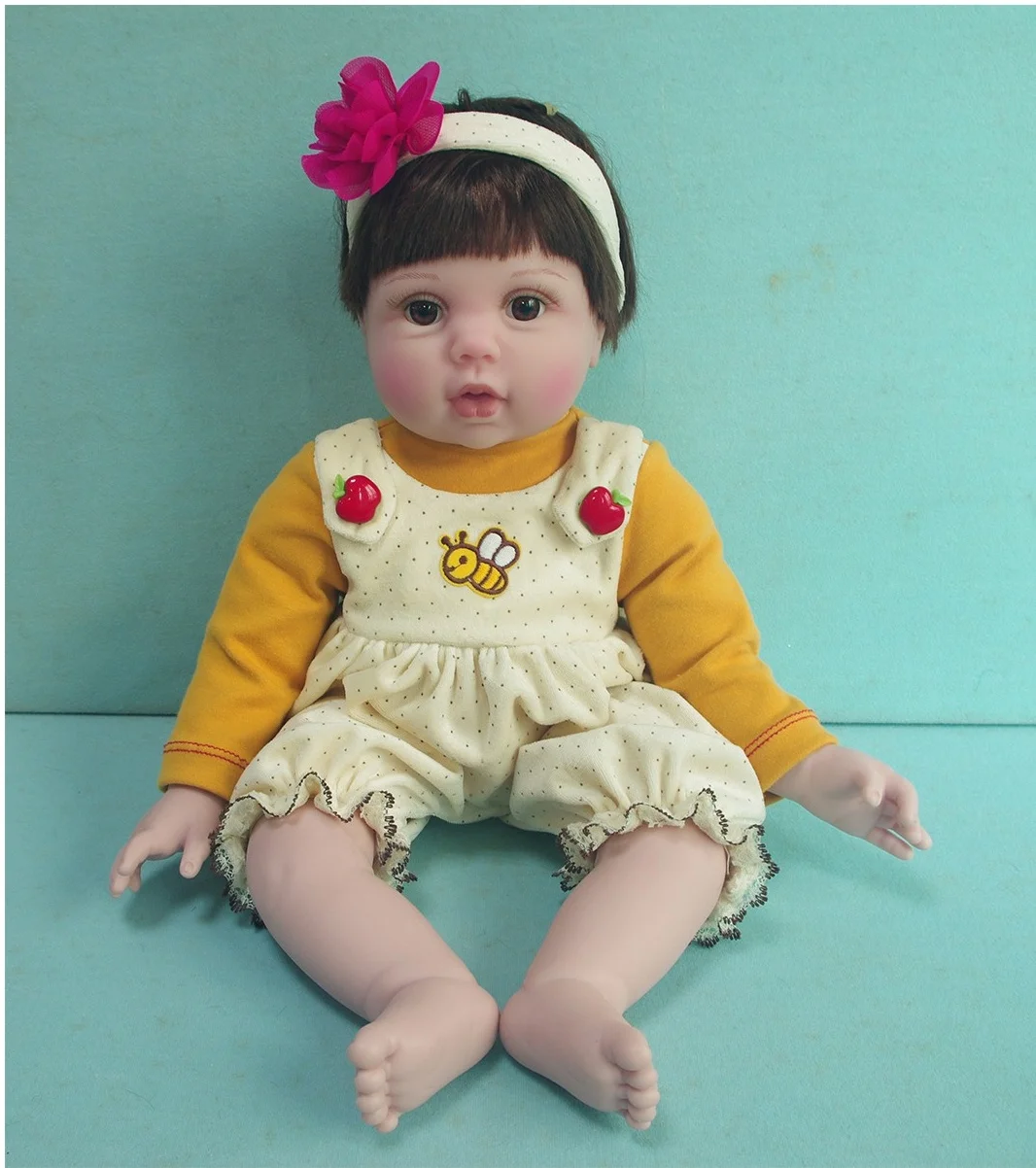 20 Inch Baby Simulated Face Baby Girl Doll With Sound Girl Wholesale  Intelligent IC Real Doll High Quality Toys Birthday Gift