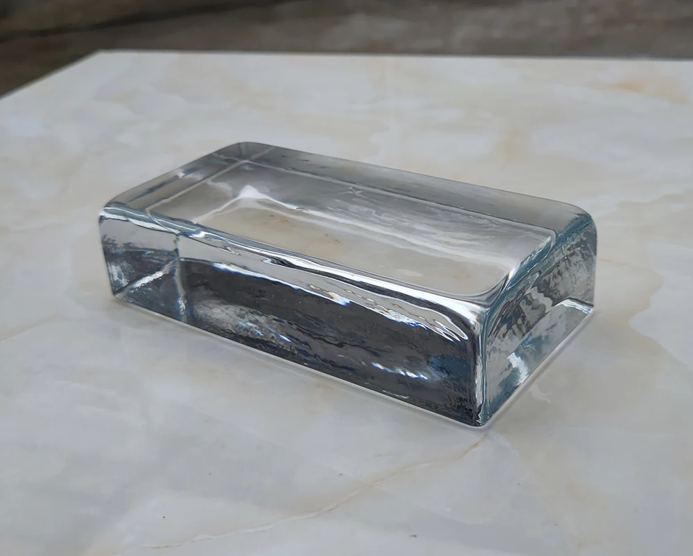 240*115*53 мм прозрачные цветные Литые сплошные стеклянные кирпичи стеклянная плитка декоративные термоплавкие Кристальные