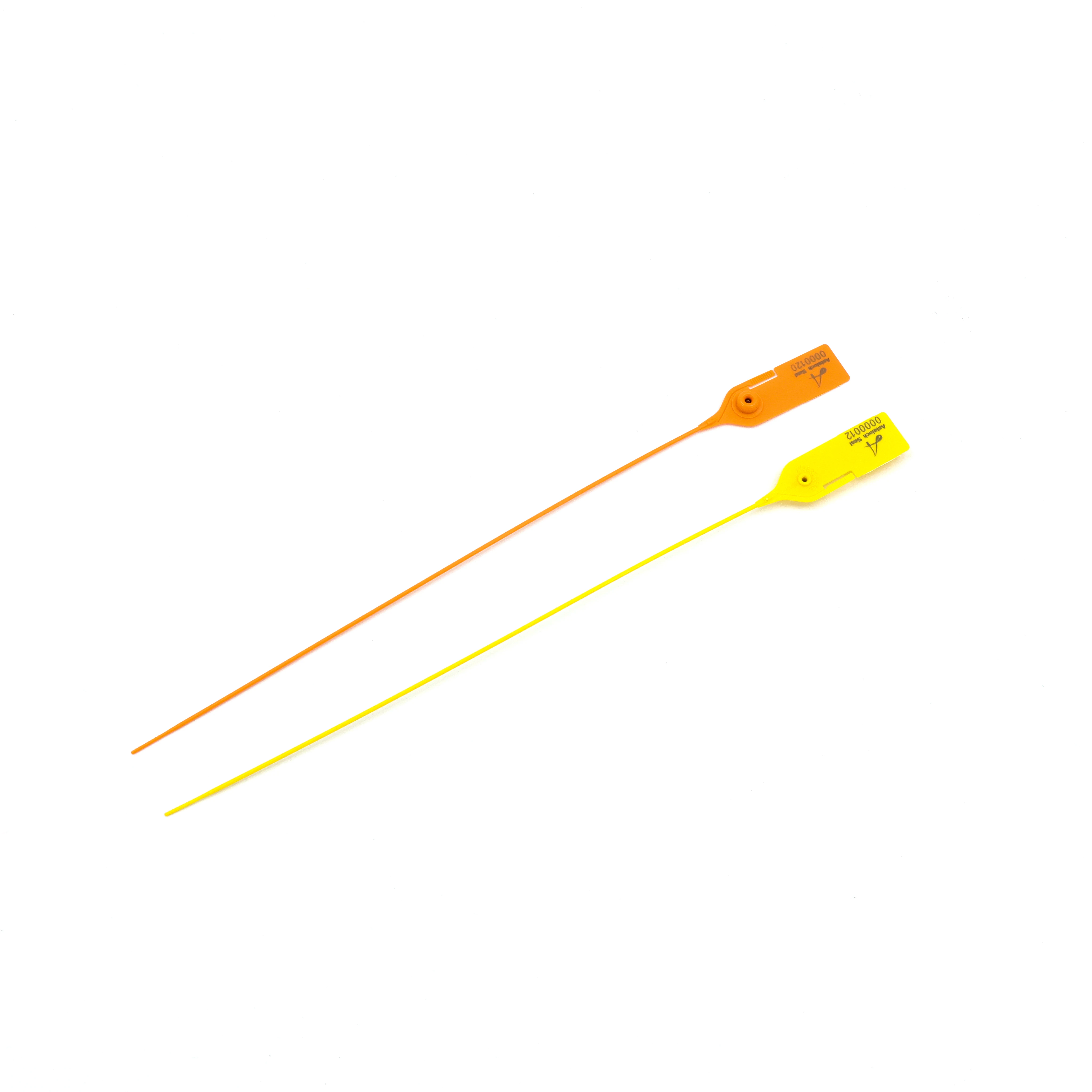 Indicative security colorful plastic seal with bar code 360mm