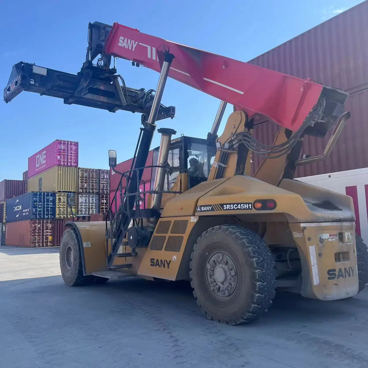 SANY Srsc45h1 Used Reach Stacker Sany Reachstacker Good Condition in Stock Cheap Price Low Price Low Hours Kalmar  Fantuzzi