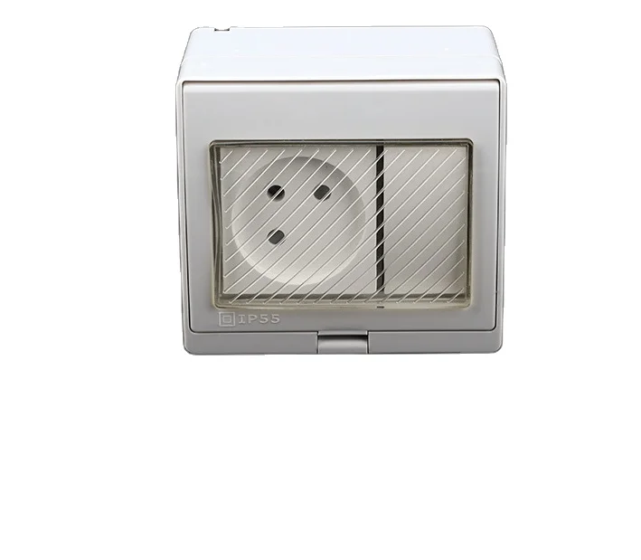 iGERCN brand IP55 250V/16A  Israel style   Weatherproof  wall switch  socket and outdoor socket switch