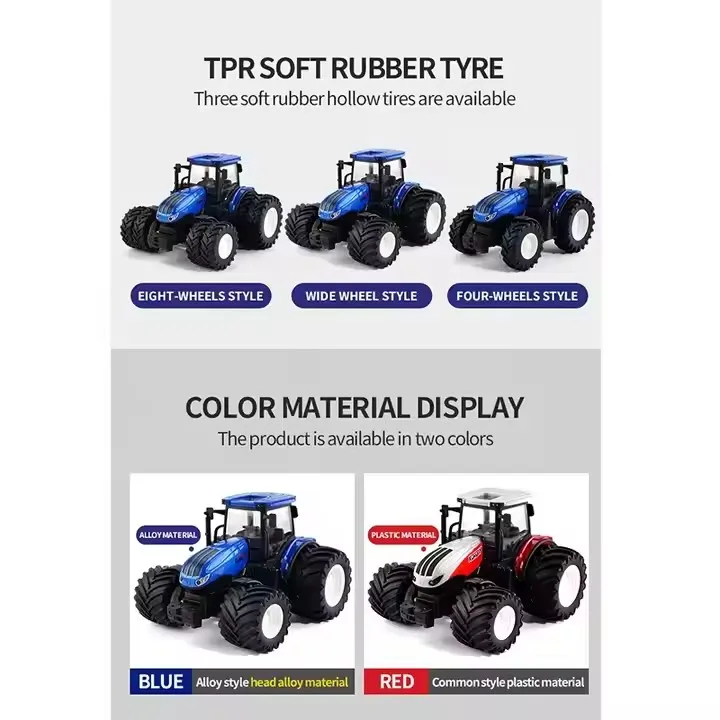 1/24 4WD 6CH RC Farmer Car Multi-fuction Farm Remote Control Truck RC Tractor Toy Farmer Truck Vehicle