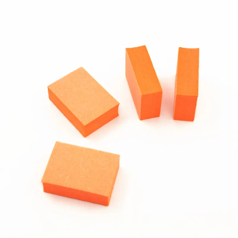 White Mini  2 Way Nail Buffer Block Nail Salon Disposable Nail File 100/180