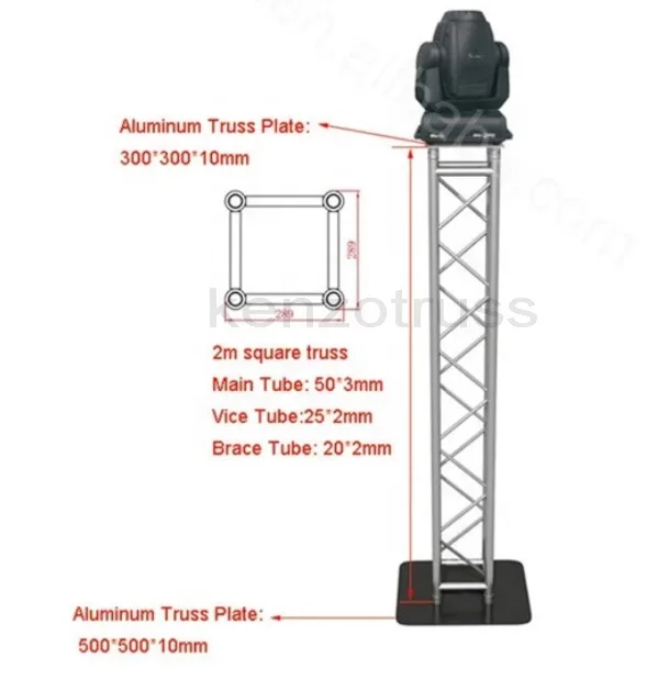 Aluminum DJ Light Stand Moving Head Totem Truss For Sale