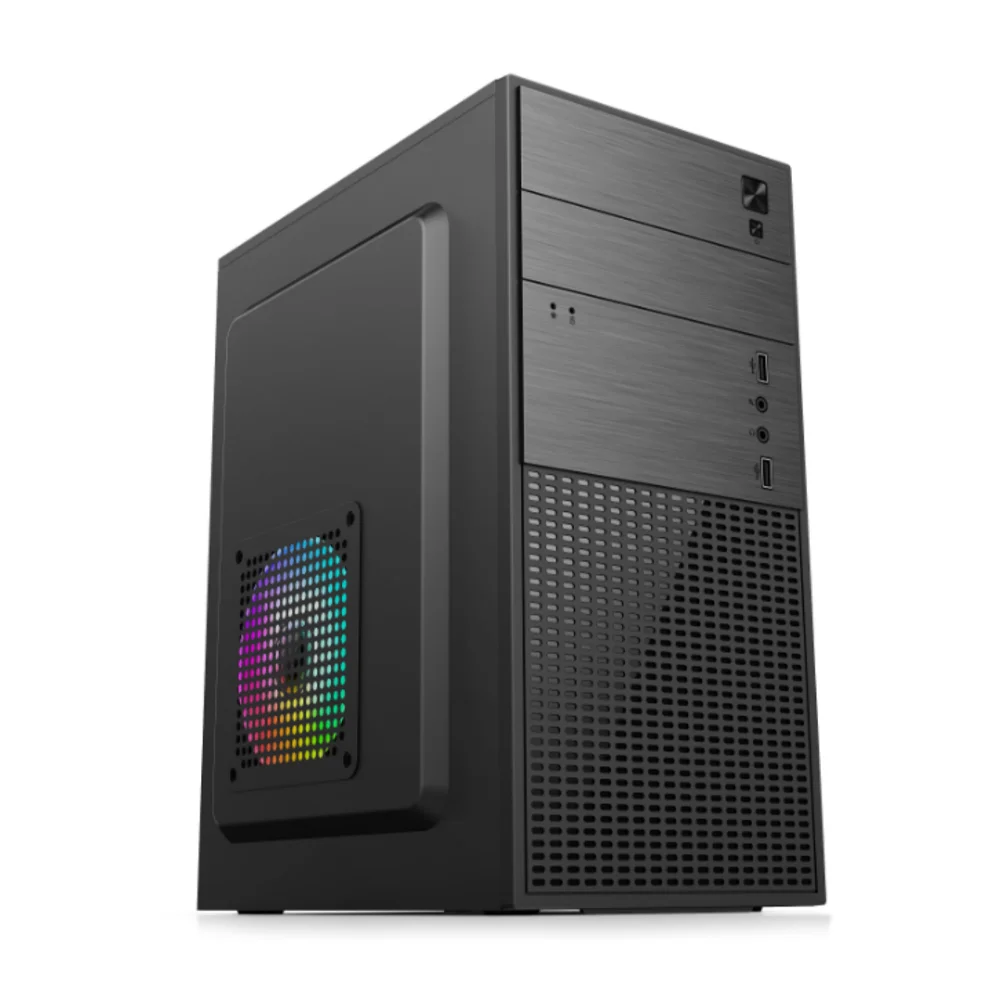 Wholesale New Design Desktop ATX Computer Gaming Case OEM ARGB PC Chassis Glass Window PC Cabinet Mid Tower Case For Gamer