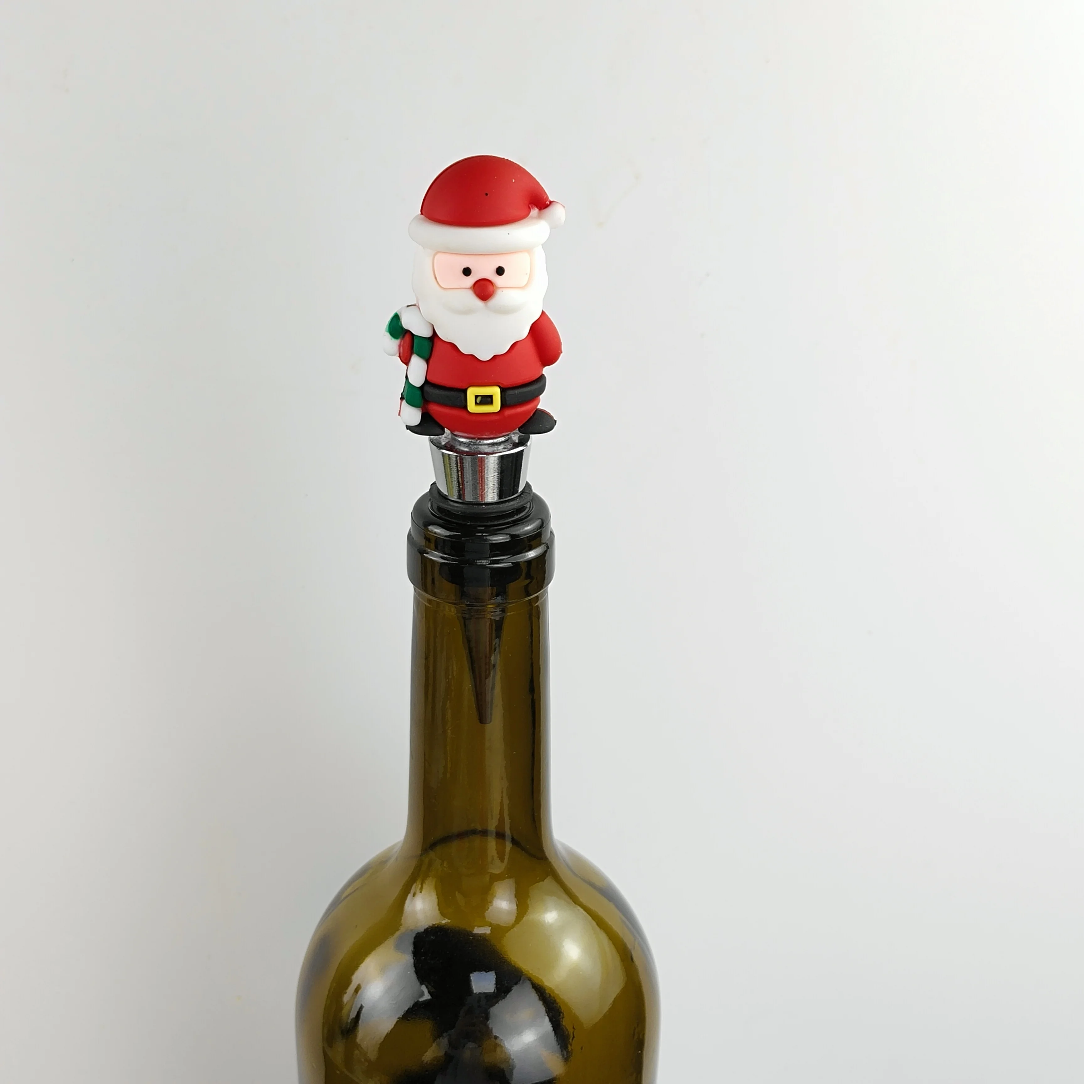 Wine Accessories Wine and Champagne Stoppers Customized Metal Logo Bottle Stoppers Christmas Series Wine Stoppers
