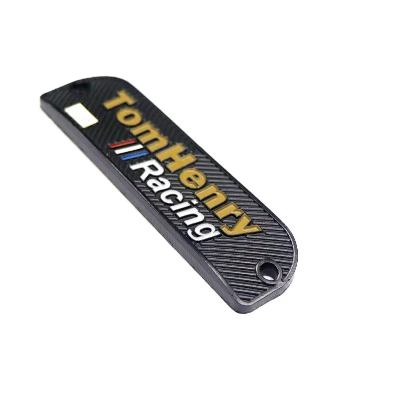 Custom Aluminum Logo Textured Background Signage Metal Die-cast Tags Nameplate for Sports Bikes