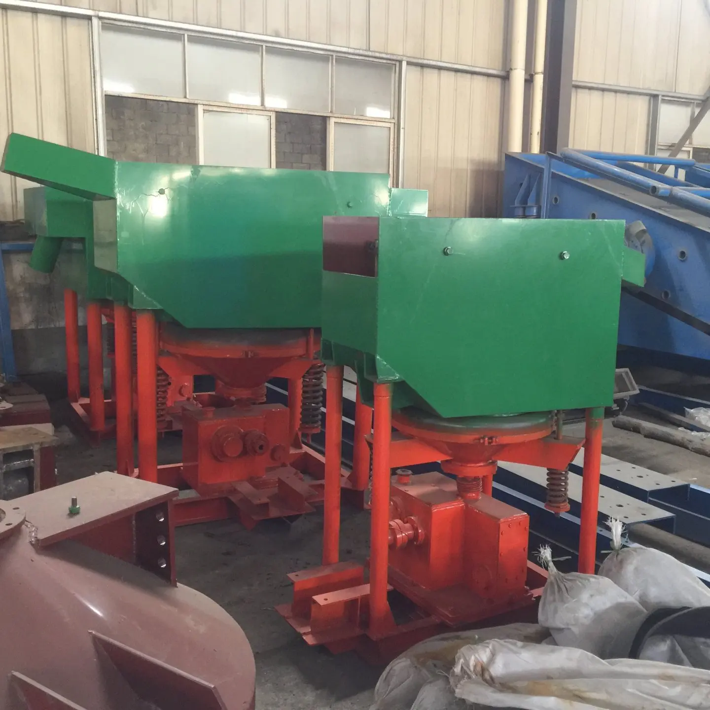 Jig machine of low cost processing line for manganese ore