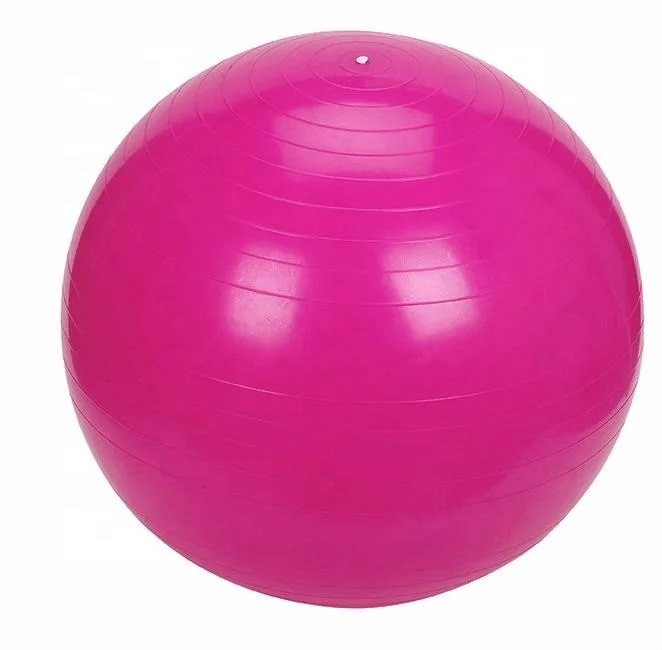 65cm pink  yoga ball gym ball swiss ball with hand pump