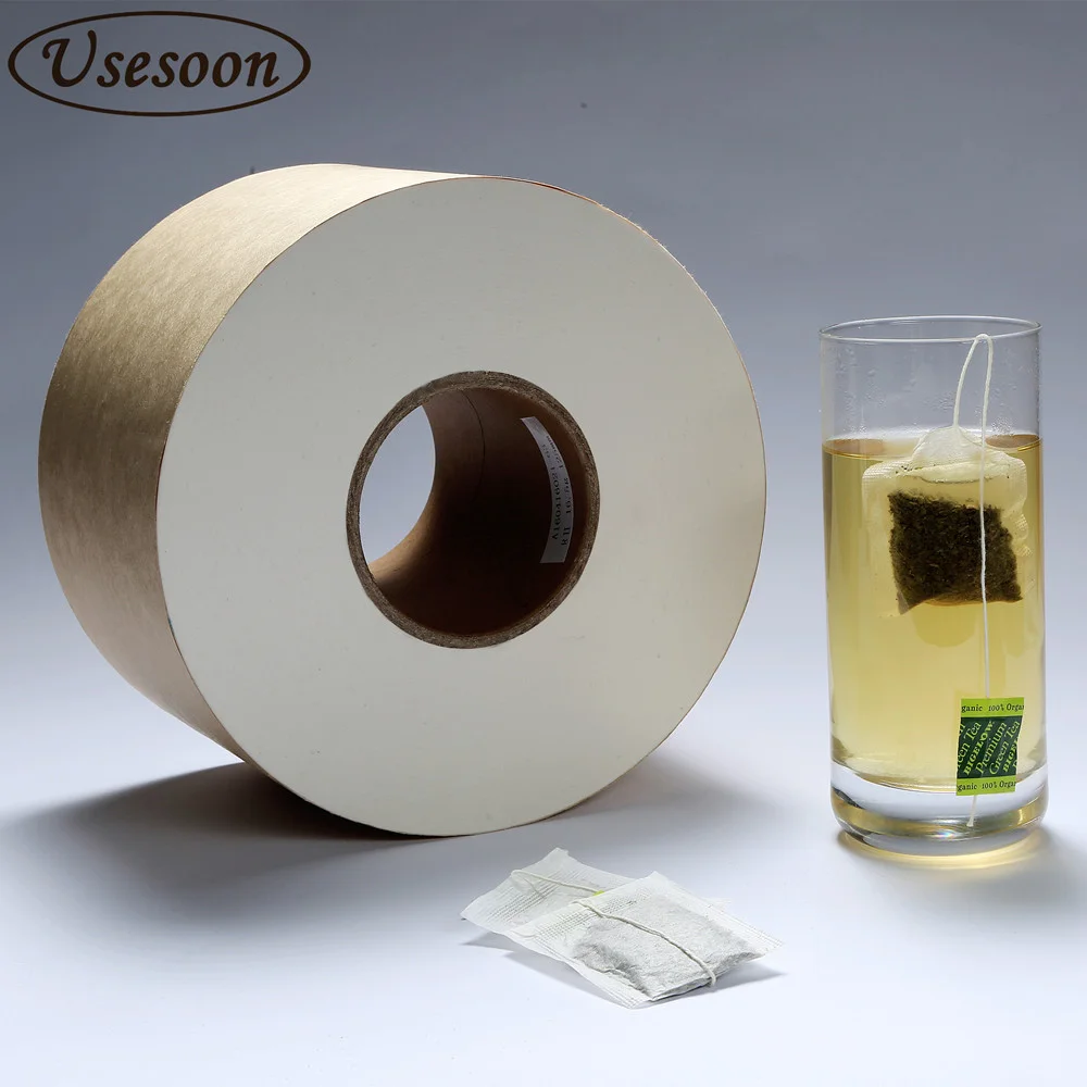 Wood pulp food grade heat seal tea bag and coffee bag filter paper