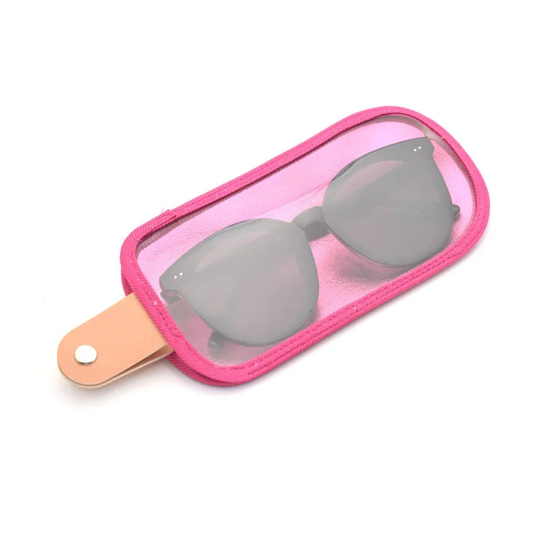 New Ice Cream Glasses Case Portable Color Snap Sunglasses Bag Protector Eyewear Accessories PVC Foldable Glasses Box