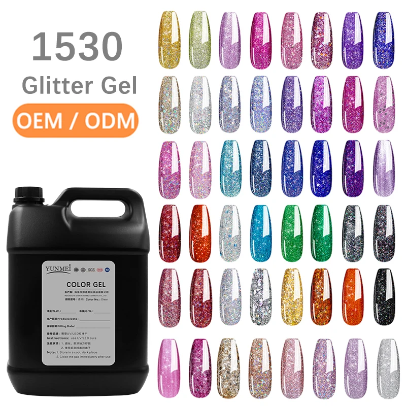 Factory Custom Nail Painting 10Ml 8ml 15ml 1KG Bottle Glitter uv gel Colors Nail uv Gel polish