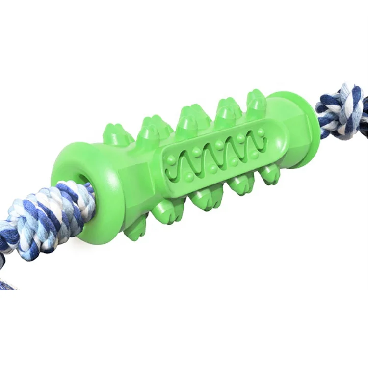 Brushing Teeth Cleaning Rubber Puppy Pet Chew Toys Dog Toothbrush Stick