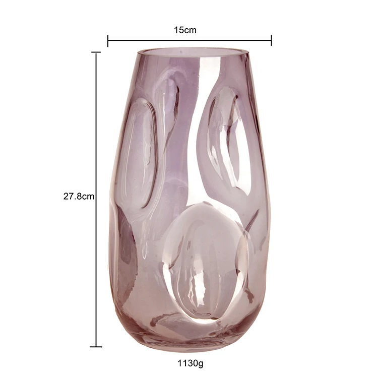 new arrival custom logo design cylinder different sizes glass flower vase in