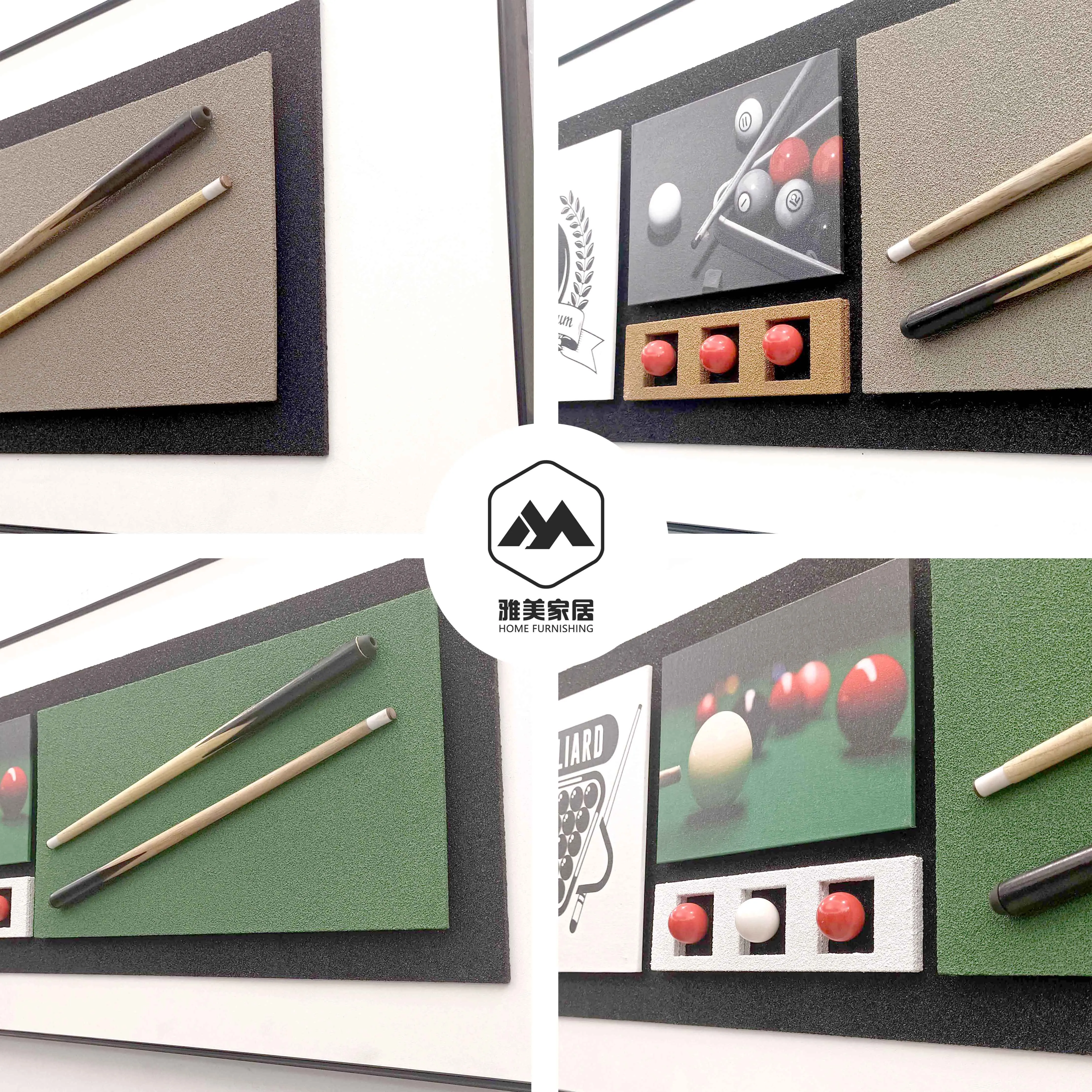 billiard paintings and wall arts 3D mural decorative painting hotel club office painting wall decor