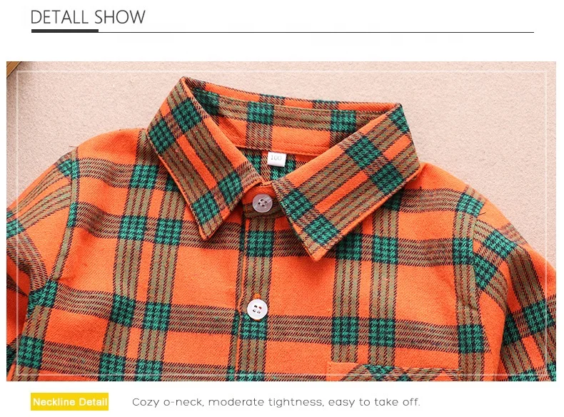 
hot sale 100% cotton plaid kids shirts boy kids flannel shirt for 2-12 years 