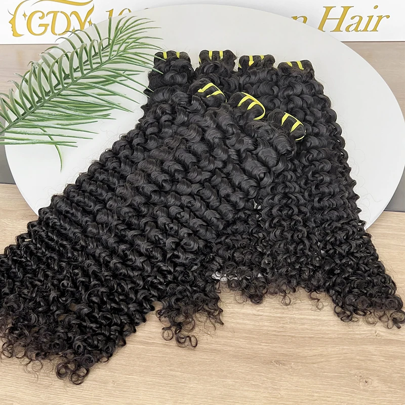 Hot Selling Wholesale 100% Real Human Hair Weft Burmese Deep Curly Virgin Cuticle Aligned Hair Bundles