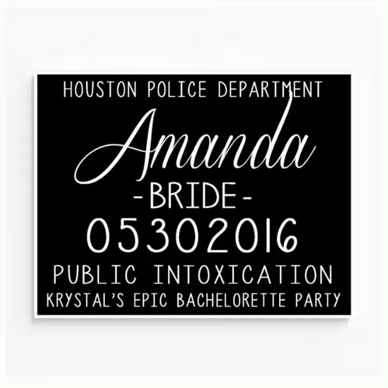 UV printing Photo Booth Props Police Photo Prop