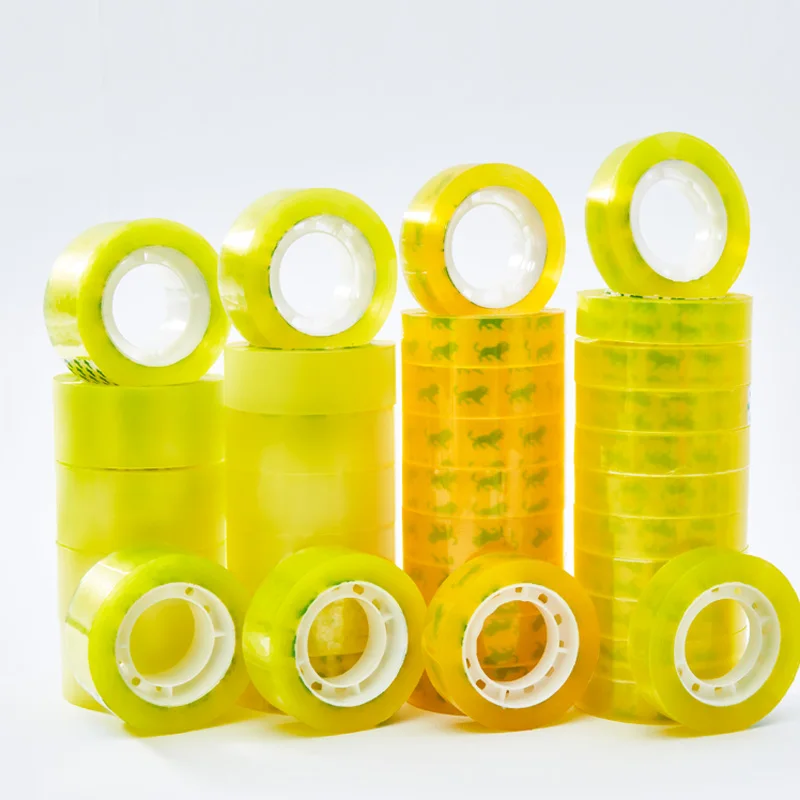 Super Clear Size Bopp Film Adhesive Gum Stationery Tape Cello Tape Student Tape