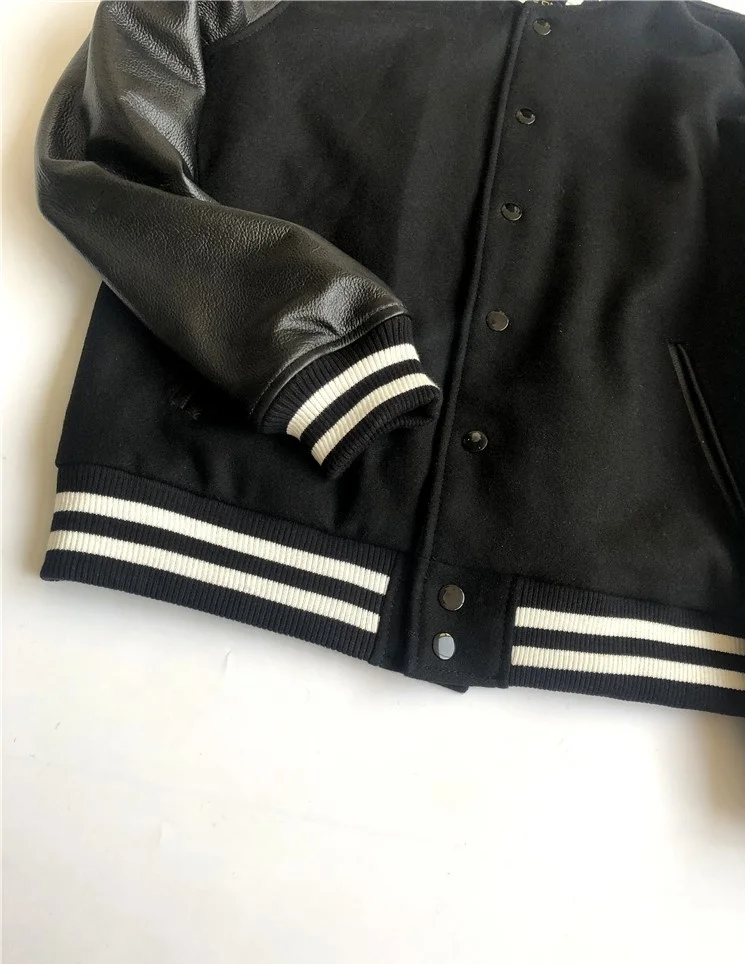 Q1A293-Custom Made Varsity Jackets Letterman Jackets Baseball College Jacket Pakistan Manufacture Price With Genuine Leather