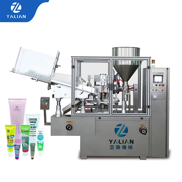 Fully Automatic Plastic Toothpaste Tube Soft Cosmetic Cream Paste Tube Filling Sealing Machine