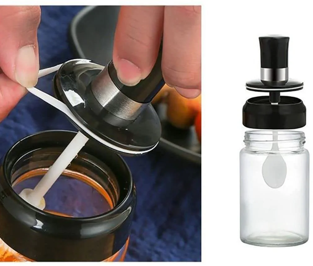 food grade Salt And Pepper Shakers Set kitchen glass Vintage soy sauce glass honey Jars spice bottles cruet