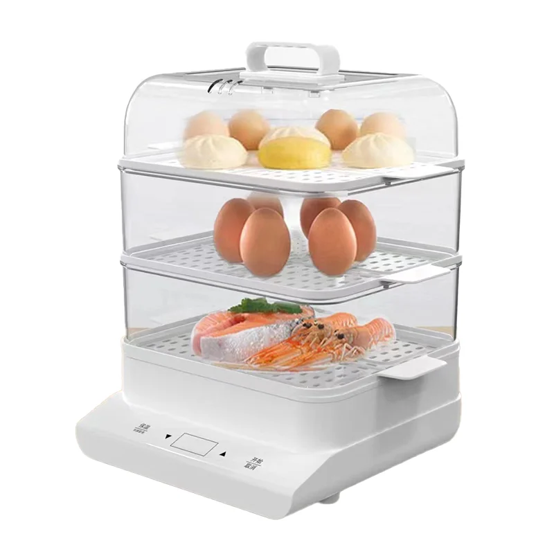 Three layer electric steamer home breakfast multifunction large capacity steam pot automatic power off Steam Box