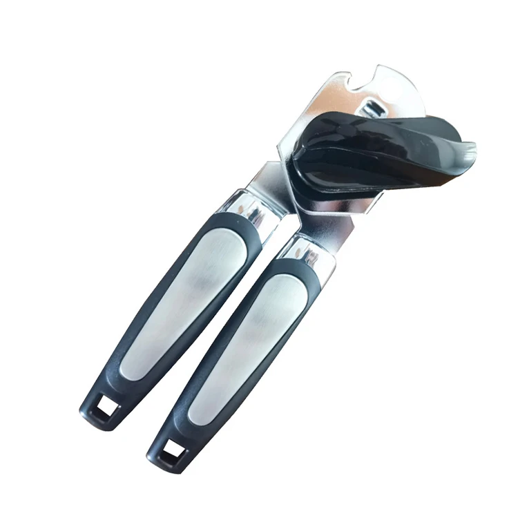 Ergonomic Handle Tin Openers Manual Stainless Steel Bottle Opener Heavy Duty Can Opener with Easy Turn Knob For Senior Citizen