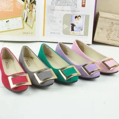CLS007 cheap elegant loafers Low heel ladies women flat casual shoes