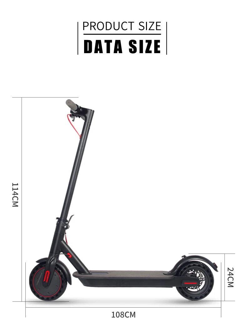 Xmi EU Certificate 36V Battery Electric Scooter 250W Brushless Motor Silver Grey/White Color Two Wheel Unisex Electric Scooters