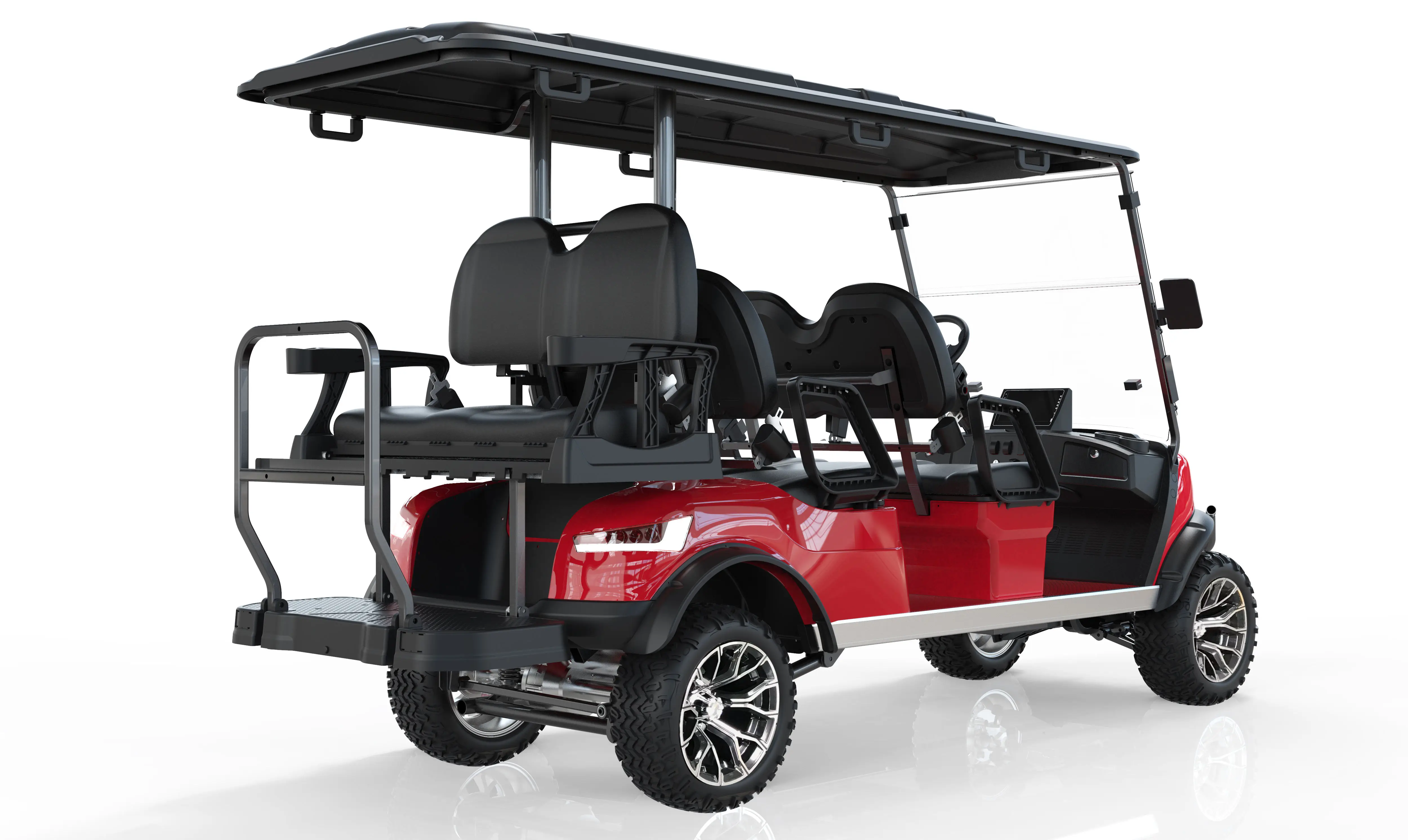 Cheap Golf Cart Lithium battery 6-seater Golf Cart With electric Powered Golf Hunting lifted Cart for Sightseeing