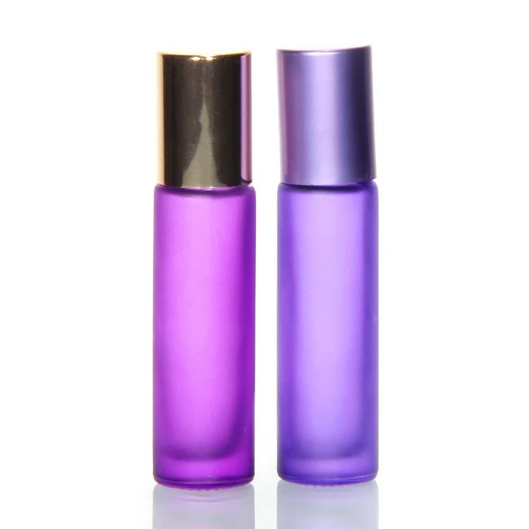 Gold Luxury 3ml 6ml 12ml Essential Oil Perfume Glass Roller Seal Screen Printing Free Sample Packaging