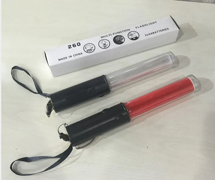 2024 New Design Battery Rechargeable Flash Warning Led Traffic Light Control Baton